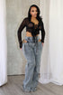 Johanna Mesh Ruffle Blouse Top